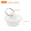 Unique Bargains Rubber Flexible Bathtub Sink Drain Stoppers with Hanging Ring 2 Pcs - 2 of 4