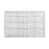 Cabrellon Polycarbonate Clear Chocolate Mold, Assorted Imprints, Diamond, Hexagon, Octagon, Round, Oval & Horseshoe - 36 cavities - 3 of 4