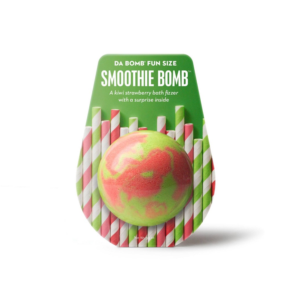 Photos - Other Bathroom Accessories Da Bomb Bath Fizzers Kiwi Strawberry Smoothie Bath Bomb: 3.5oz Calming Paraben-SLS-Phthalate-Gluten-Free Soak