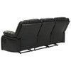 Calderwell Recliner Sofa Black - Signature Design by Ashley: Contemporary Upholstered Couch with Metal Legs - 2 of 4