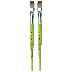 da Vinci FIT Synthetics Student Brush, Synthetic, Acrylic & Tempera, Filbert, Series 375, Size 16, Pack of 2 - 1 of 3
