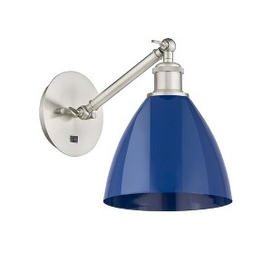 Plymouth Dome - 1 Light Wall Sconce In Industrial Style-13.25 Inches Tall and 7.5 Inches Wide - 1 of 1