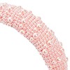 Glamlily 2 Pack Padded Pearl Headbands, Crystal Rhinestone Hair Accessories, 2 Colors - 4 of 4