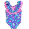 RuffleButts Girls UPF50+ V-Back One Piece - 2 of 2