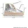 Ovela - Silver Chunky Sole Lace-Up Sport Boot (Women) | Prologue Shoes - 4 of 4