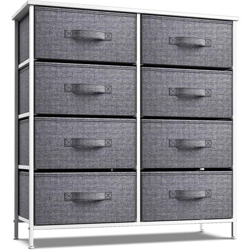 Sorbus Fabric Dresser for Kids Bedroom - Chest of 8 Drawers Storage T