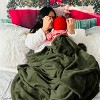 Bedsure Flannel Blanket – Solid Color Plush Throw, Ultra Soft and Fuzzy, 300GSM Lightweight Cozy Blanket for Bed or Sofa - 4 of 4
