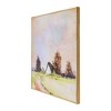 Storied Home 31.5" Square Pastoral Watercolor Print on Canvas in Wood Frame - 3 of 4
