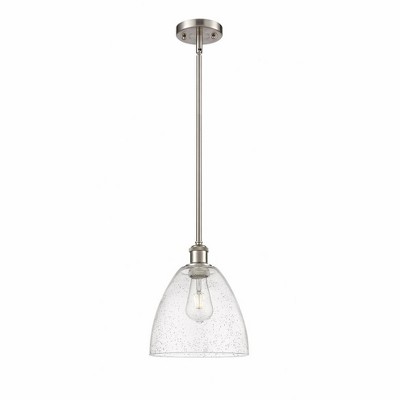 Bristol Glass - 1 Light Mini Pendant In Industrial Style-11.25 Inches Tall and 9 Inches Wide