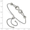 Chisel Stainless Steel Polished Infinity Symbol Adjustable Bracelet Up to 9.5" - 2 of 3