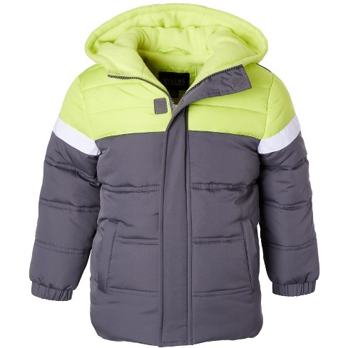 Ixtreme Big Boy Colorblock Puffer Jacket With Reflective Stripe