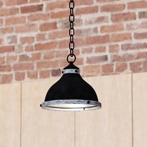 VAXCEL Sheffield 1 Light Farmhouse Dome Pendant Light - 1 of 4