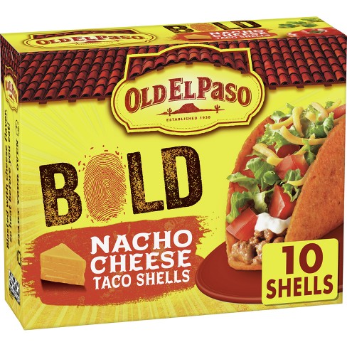 Old El Paso Gluten Free Bold Nacho Cheese Taco Shells - 5.4oz : Target