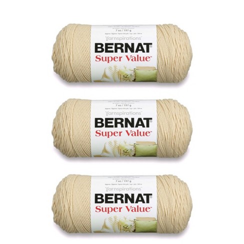 Bernat Softee Cotton Pool Green Yarn - 3 Pack of 120g