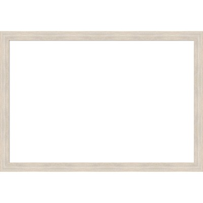 Amanti Art Hardwood Chocolate Narrow Framed Dry Erase Magnetic Board