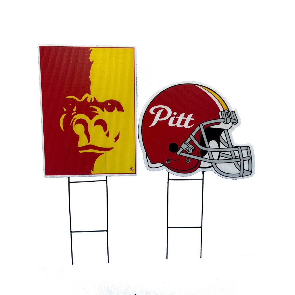 NCAA Pittsburg State Gorillas 2pk Logo and Helmet Garden Stake Set