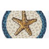 Earth Rugs 10"x10" Round Trivet with Starfish Design, Rustic Dining Accessory - 2 of 3