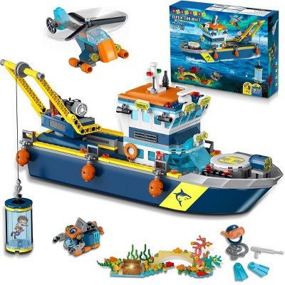 HogoKids City Floatable Boat Building Set, Arctic Explorer Block Kit for Kids Aged 6+