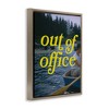 Stupell Industries Out of Office Lake View Black Framed Floater Canvas Wall Art - 3 of 4