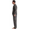 #followme Mens Plaid Button Front Flannel Pajamas Set / Winter Pajamas - 2 of 3