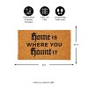 Evergreen 16 x 28 Inches Home is Where You Haunt It Door Mat | Non-Slip Rubber Backing | Dirt catching Natural Coir | Indoor and Outdoor Home Decor - 2 of 4