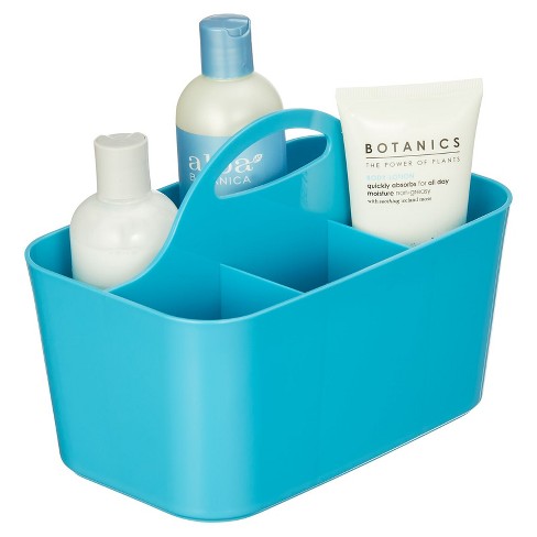 mDesign Plastic Shower Caddy Storage Organizer Basket with Handle