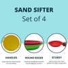 4E's Novelty 4 Pack Sand Sifter – 8.75" Sandbox Toys for Kids, Durable Beach Rock Strainers - 4 of 4