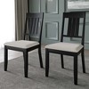 ChaletPosh Wooden Dining Chair With Warm Grey Cover (Set of 2) - 4 of 4