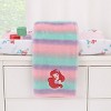 NoJo Disney Ariel Watercolor Wishes Pink, Lavender, Aqua, and Orange, One of a Kind Ombre Cuddly Plush Super Soft Baby Blanket - 4 of 4