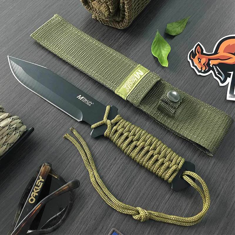 MTech USA Tactical Full Tang Fixed Blade Combat Knife, Cord Wrapped, MT-528C, 2 of 3