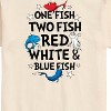Men's - Dr. Seuss - Red, White and Blue Fish Short Sleeve Graphic T-Shirt - 2 of 4