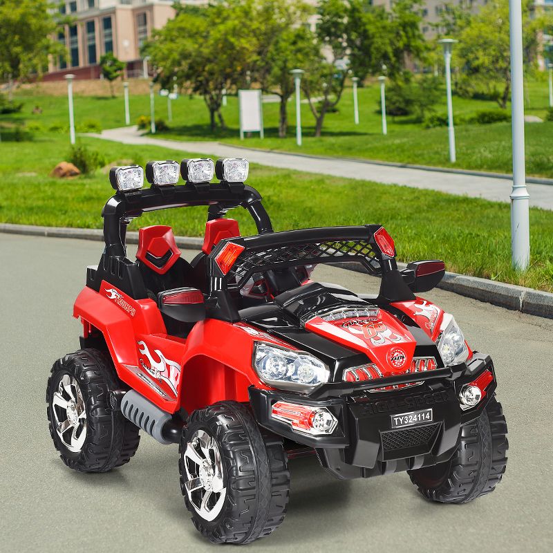Costway 12V Kids Ride On Truck Car SUV MP3 RC Remote Control with LED Lights Music, 4 of 10