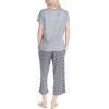 MUK LUKS Women's All Mixed Up 4 Piece Pajama Set - 3 of 4