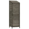 VidaXL Garden Shed Anthracite 21.7"x20.5"x68.7" Solid Wood Fir - 2 of 4