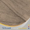 Color Sense 100% Cotton Warm & Cozy Super Soft Antimicrobial Basket Weave Blanket - 4 of 4