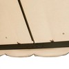 Resenkos Outdoor Garden Gazebo, Sunshade Gazebo Canopy,10' x 10' Patio Gazebo, Double Roof Outdoor Gazebo Canopy Shelter with Netting & Curtains,Khaki - 2 of 4