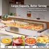 VEVOR 8-Pan Commercial Food Warmer, 8 x 8QT Electric Steam Table with Glass Cover, 1700W Countertop Stainless Steel Buffet Bain Marie - 3 of 4