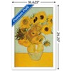 Trends International Sunflowers by Vincent van Gogh Framed Wall Poster Prints - 3 of 4