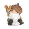 Harvest Gnome Figurine with Acorn Hat and Woodland Friends (Set of 2) - 3 of 3