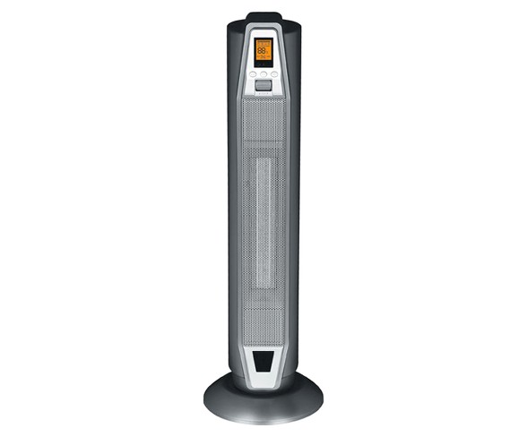 Sunpentown Ceramic Tower Heater - Silver/ Gray (1500 watts)
