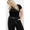 Women's Plus Size Jordan Pant - black | CITY CHIC - 3 of 4