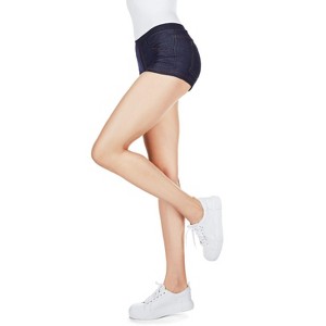 Memoi Women's Jouces Cheeky Denim Shorts - 1 of 4