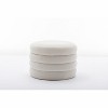 TUYOHW Round Ottoman,Footstool with Soft Padded Seat,Ottoman for Living Room,Bedroom,Entryway - 4 of 4