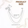 Unique Bargains Alloy Rhinestones Durable Fashionable Tassel Chain Hanging Crystal Brooch - 2 of 4