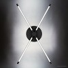 Urban Ambiance Luxury Cosmopolitan Indoor Ceiling Light,  4-3/8''H x 25"W x 25''D,  Matte Black Finish, UHP4821 - 4 of 4