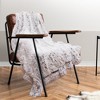 Cheer Collection Long Shaggy Hair Throw Blanket - Gray Ombre (50" x 60") - 4 of 4