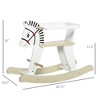 Mshliw Wooden Rocking Horse for Toddlers, Classic Ride-On Toy with Safety Bar, Solid Wood Structure for Kids Aged 1–3 Years, Halloween gift - 4 of 4