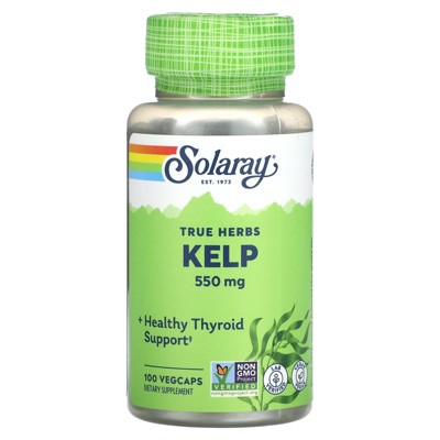 Solaray True Herbs, Kelp, 100 Vegcaps