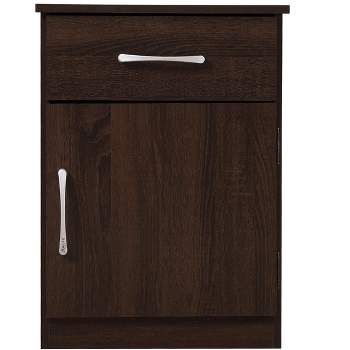 Passion Furniture Alston 1-Drawer Nightstand (24 in. H x 18 in. W x 16 in. D)