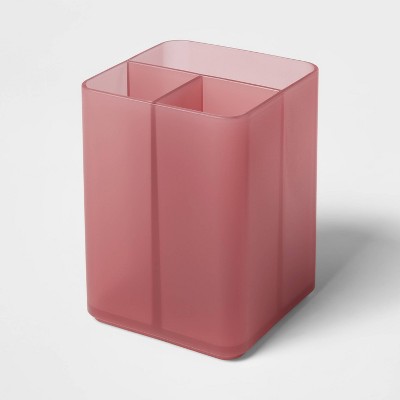 Acrimet Jumbo Pencil Holder Cup (Solid Pink Color)